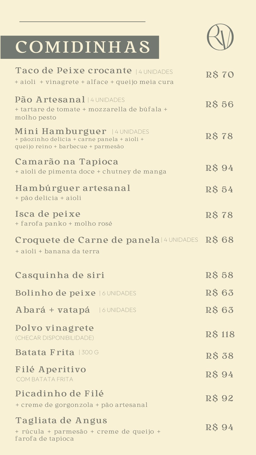 Cardápio Piscina 1